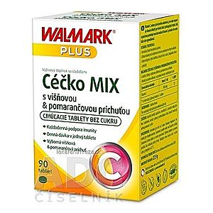 WALMARK Céčko MIX tbl vitamín C 100 mg (pomaranč+višňa) 1x90 ks vyobraziť