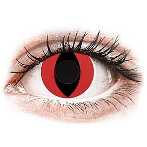CRAZY LENS - Cat Eye Red - nedioptrické jednodenné (2 šošovky) vyobraziť