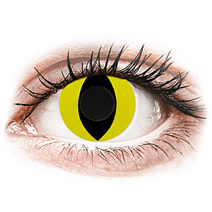 CRAZY LENS - Cat Eye Yellow - nedioptrické jednodenné (2 šošovky) vyobraziť