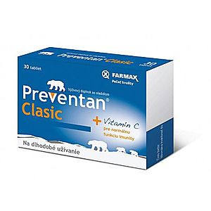 Farmax Preventan Clasic + vitamín C 30 tbl vyobraziť