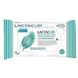 Lactacyd with antibacterials obrúsky na intímnu hygienu 1x15 ks vyobraziť