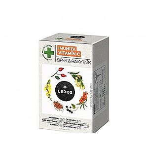 LEROS IMUNITA VITAMÍN C, ŠÍPKA & RAKYTNÍK bylinný čaj, nálevové vrecúška 20x2 g (40 g) vyobraziť