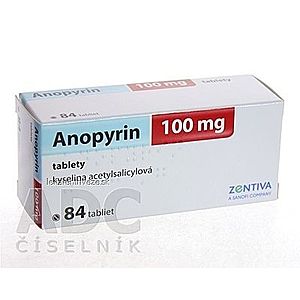 Anopyrin 100 mg tbl (blis.) 1x84 ks vyobraziť