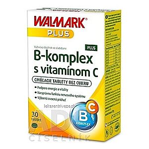 WALMARK B-komplex PLUS s vitamínom C tbl cmúľacie (inovovaný obal 2018) 1x30 ks vyobraziť