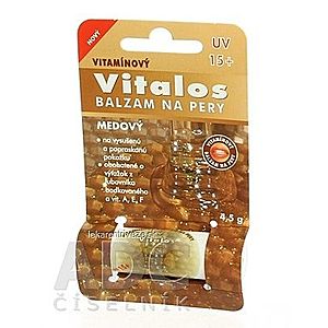VITALOS Balzam na pery med SPF 15 vitamínový 1x1 ks vyobraziť