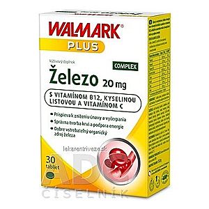 WALMARK Železo COMPLEX 20 mg tbl (inov. obal 2019) 1x30 ks vyobraziť