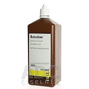 Betadine dezinfekčné mydlo 75 mg/ml sol der (fl.plast.hnedá) 1x1000 ml vyobraziť