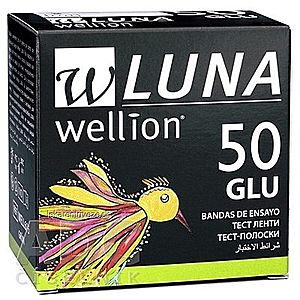 Wellion LUNA GLU testovacie prúžky k prístroju LUNA 1x50 ks vyobraziť