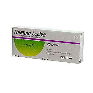 THIAMIN Léčiva 50 mg 20 tabliet vyobraziť