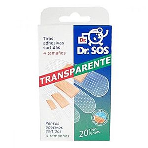 DR. SOS Transparent náplasť vodeodolná 20 kusov vyobraziť