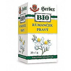 HERBEX Bio tea rumanček pravý 20 x 1g vyobraziť