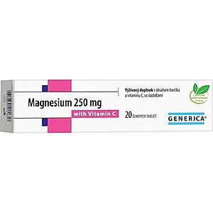 Generica Magnesium 250 mg + vitamin c vyobraziť