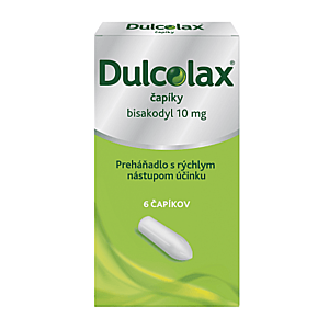 DULCOLAX Čapíky 10 mg 6 kusov vyobraziť