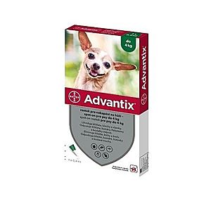 ADVANTIX Spot-on pre psy do 4 kg 0, 4 ml vyobraziť