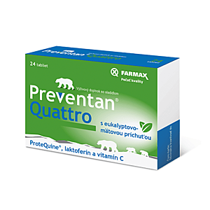 FARMAX Preventan quattro + vitamín C 24 tabliet vyobraziť
