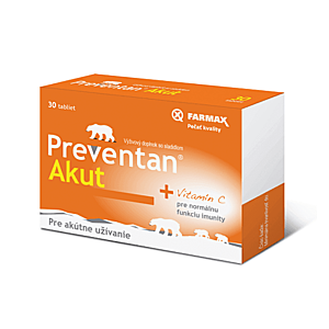 FARMAX Preventan akut s vitamínom C 30 tabliet vyobraziť