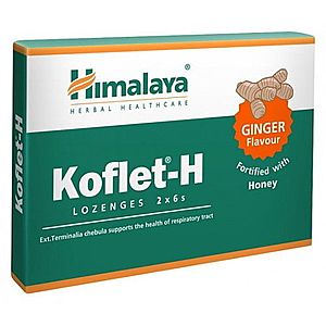 HIMALAYA Koflet-H ginger 12 pastiliek na cmúľanie vyobraziť