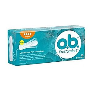 O.B. ProComfort super hygienické tampóny 16 kusov vyobraziť