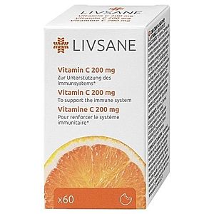 LIVSANE Vitamín C 200 mg 60 tabliet vyobraziť