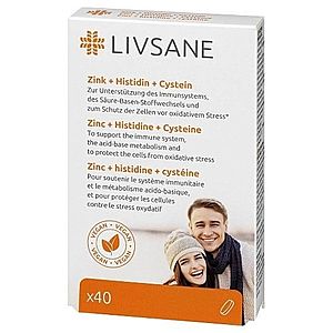LIVSANE Zinok + histidín + cystein 40 tabliet vyobraziť