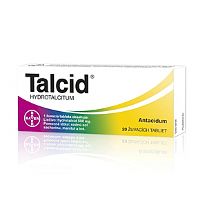 TALCID 500 mg 20 žuvacích tabliet vyobraziť
