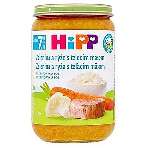 HiPP Príkrm zelenina, teľacie mäso a ryža 220 g vyobraziť