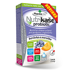 NUTRIKAŠA Probiotic čučoriedka a marhuľa 3 x 60g vyobraziť