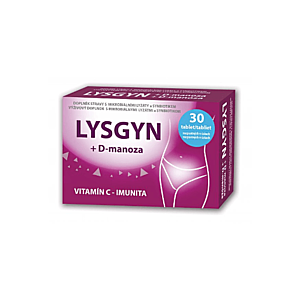 LYSGYN + D-manóza 30 tabliet rozpustných v ústach vyobraziť