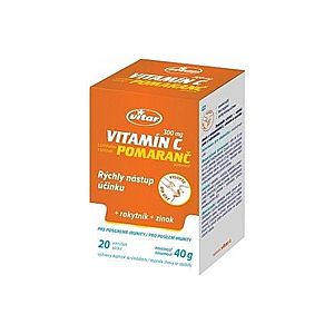 VITAR Vitamín C 300 mg + rakytník + zinok s pomarančovou príchuťou 20 vreciek vyobraziť
