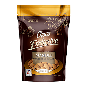 POEX Mandle v mliečnej čokoláde a škorici 175 g vyobraziť