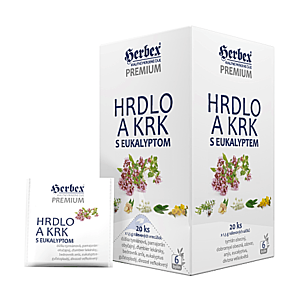HERBEX Premium hrdlo a krk s eukalyptom 20 x 1, 5 g vyobraziť