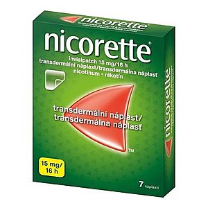 NICORETTE Invisipatch 15 mg/16 h transdermálna náplasť 7 ks vyobraziť