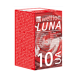 WELLION Luna UA testovacie prúžky k prístroju LUNA 10 kusov vyobraziť