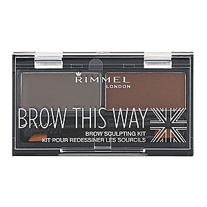 Rimmel Brow This Way paleta pre líčenie obočia odtieň 003 Dark Brown 1, 3 g vyobraziť
