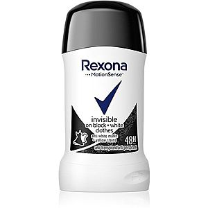 Rexona Invisible on Black + White Clothes Antiperspirant tuhý antiperspitant 48h 40 ml vyobraziť