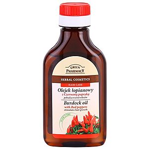 Green Pharmacy Hair Care Red Peppers lopuchový olej pre stimuláciu rastu vlasov 100 ml vyobraziť