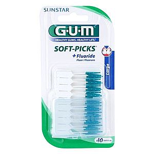 G.U.M Soft-Picks +Fluoride dentálne špáradlá large 40 ks vyobraziť