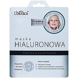 L’biotica Masks Hyaluronic Acid plátenná maska s hydratačným a vyhladzujúcim účinkom 23 ml vyobraziť