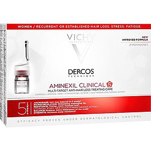 Vichy Dercos Aminexil Clinical 5 cielená starostlivosť proti vypadávaniu vlasov pre ženy 21x6 ml vyobraziť