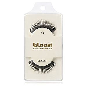 Bloom Natural nalepovacie mihalnice z prírodných vlasov No. 1 (Black) 1 cm vyobraziť