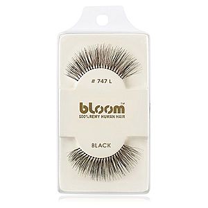 Bloom Natural nalepovacie mihalnice z prírodných vlasov No. 747L (Black) 1 cm vyobraziť