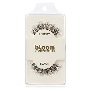 Bloom Natural nalepovacie mihalnice z prírodných vlasov (Wispy, Black) 1 cm vyobraziť
