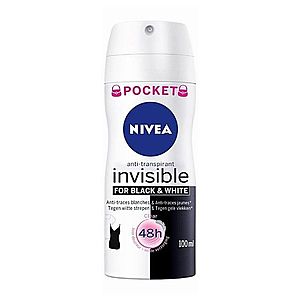 Nivea Invisible Black & White Clear antiperspirant v spreji pre ženy 100 ml vyobraziť