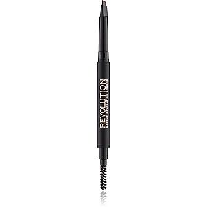 Makeup Revolution Duo Brow Definer precízna ceruzka na obočie odtieň Medium Brown 0.15 g vyobraziť
