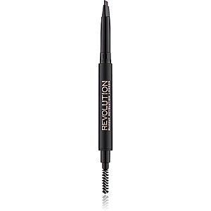 Makeup Revolution Duo Brow Definer precízna ceruzka na obočie odtieň Dark Brown 0.15 g vyobraziť