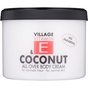 Village Vitamin E Coconut telový krém bez parabénov 500 ml vyobraziť