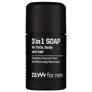 Zew For Men 3 in 1 Soap prírodné tuhé mydlo na tvár, telo a vlasy 3v1 85 ml vyobraziť