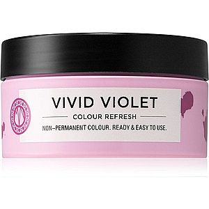 Maria Nila Colour Refresh Vivid Violet jemná vyživujúca maska bez permanentných farebných pigmentov výdrž 4 – 10 umytí 0.22 100 ml vyobraziť