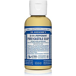 Dr. Bronner’s Peppermint tekuté univerzálne mydlo 60 ml vyobraziť