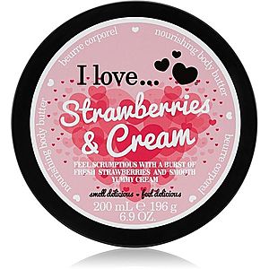 I love... Strawberries & Cream telové maslo 200 ml vyobraziť